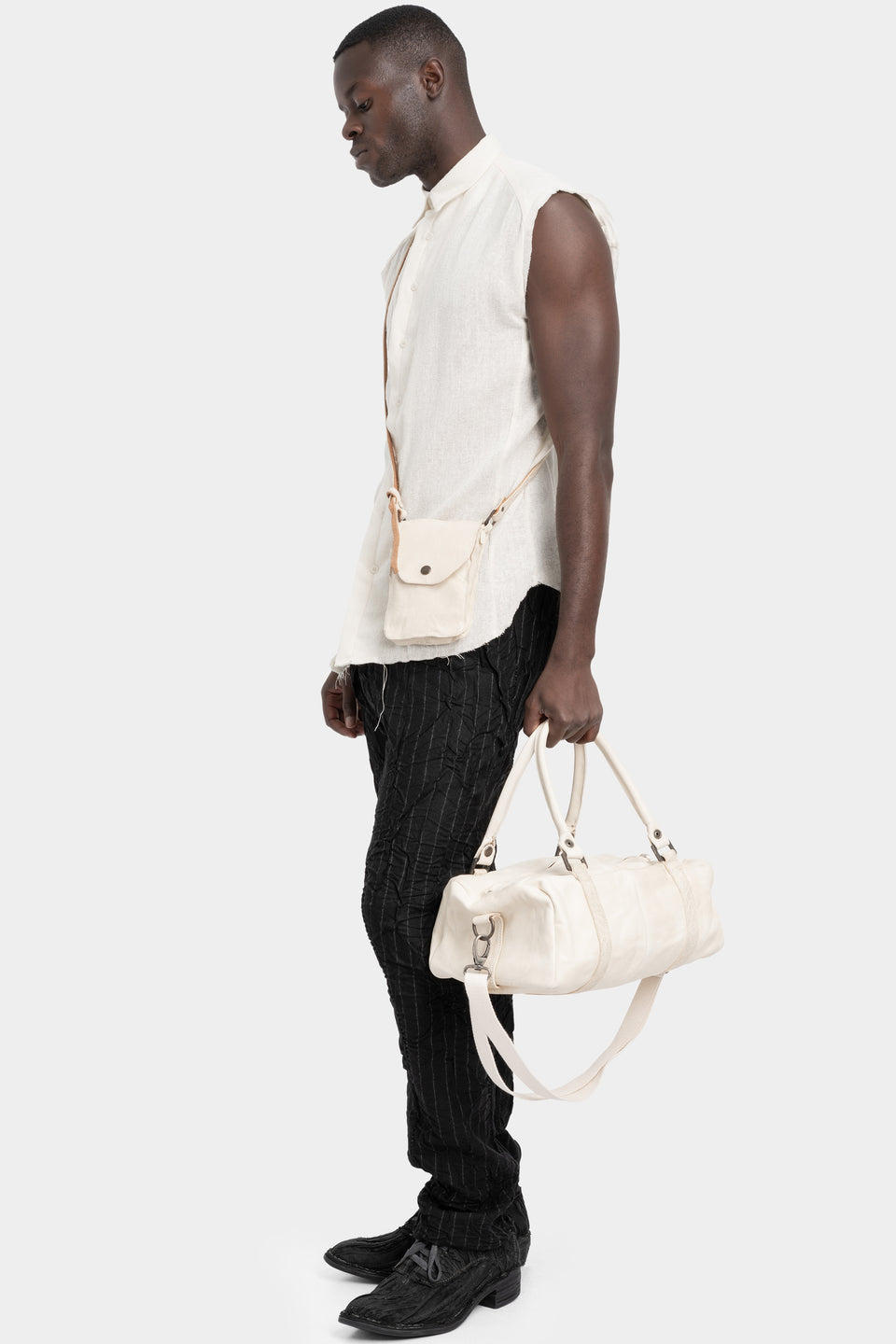 Duffel bag, Dirt white
