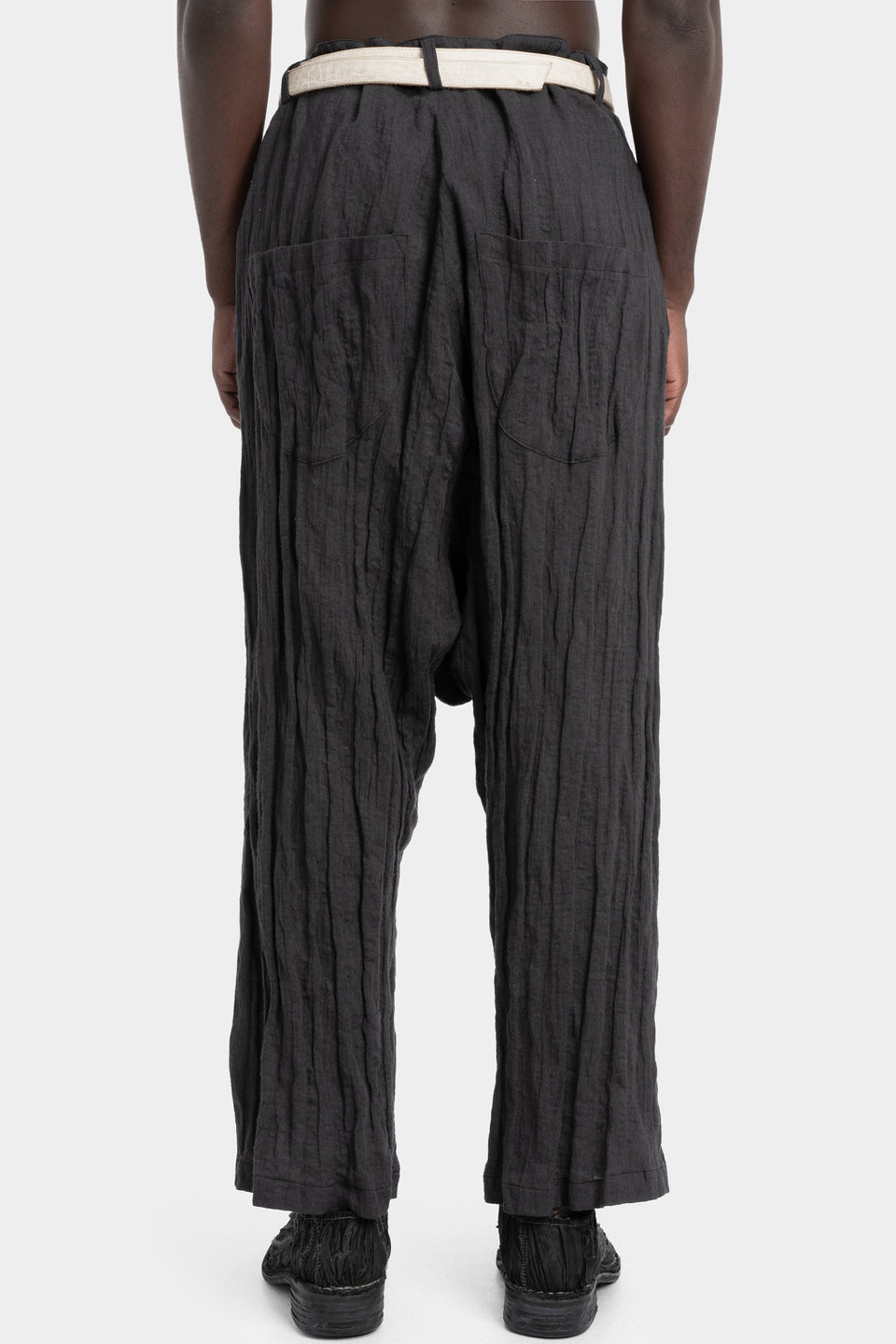 Wool blend trousers