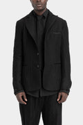 Crinkled wool blazer