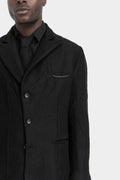 Crinkled wool blazer