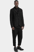 Crinkled wool blazer
