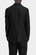 Crinkled wool blazer