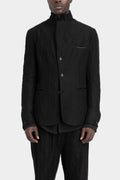 Crinkled wool blazer
