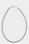 Curb chain silver necklace