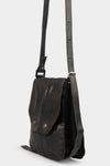 0-Hide | Accordion cracked leather bag F25B11cr
