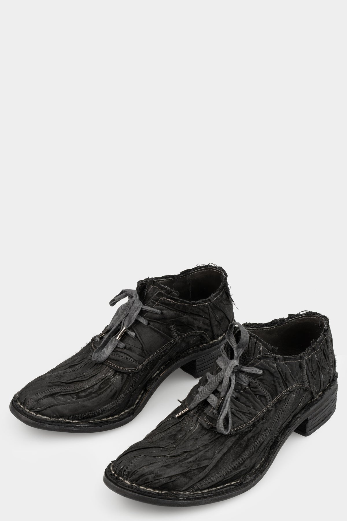 Botta-S | Layered waxed leather derbies