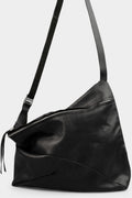 Werkschwarz | Large geometric leather shoulder bag | WERK 21P