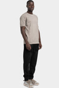 Scar-stitch cotton t-shirt, Perl resin