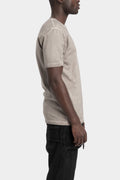 Scar-stitch cotton t-shirt, Perl resin