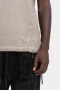 Scar-stitch cotton t-shirt, Perl resin
