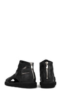 Open toe leather sandals