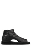 Open toe leather sandals