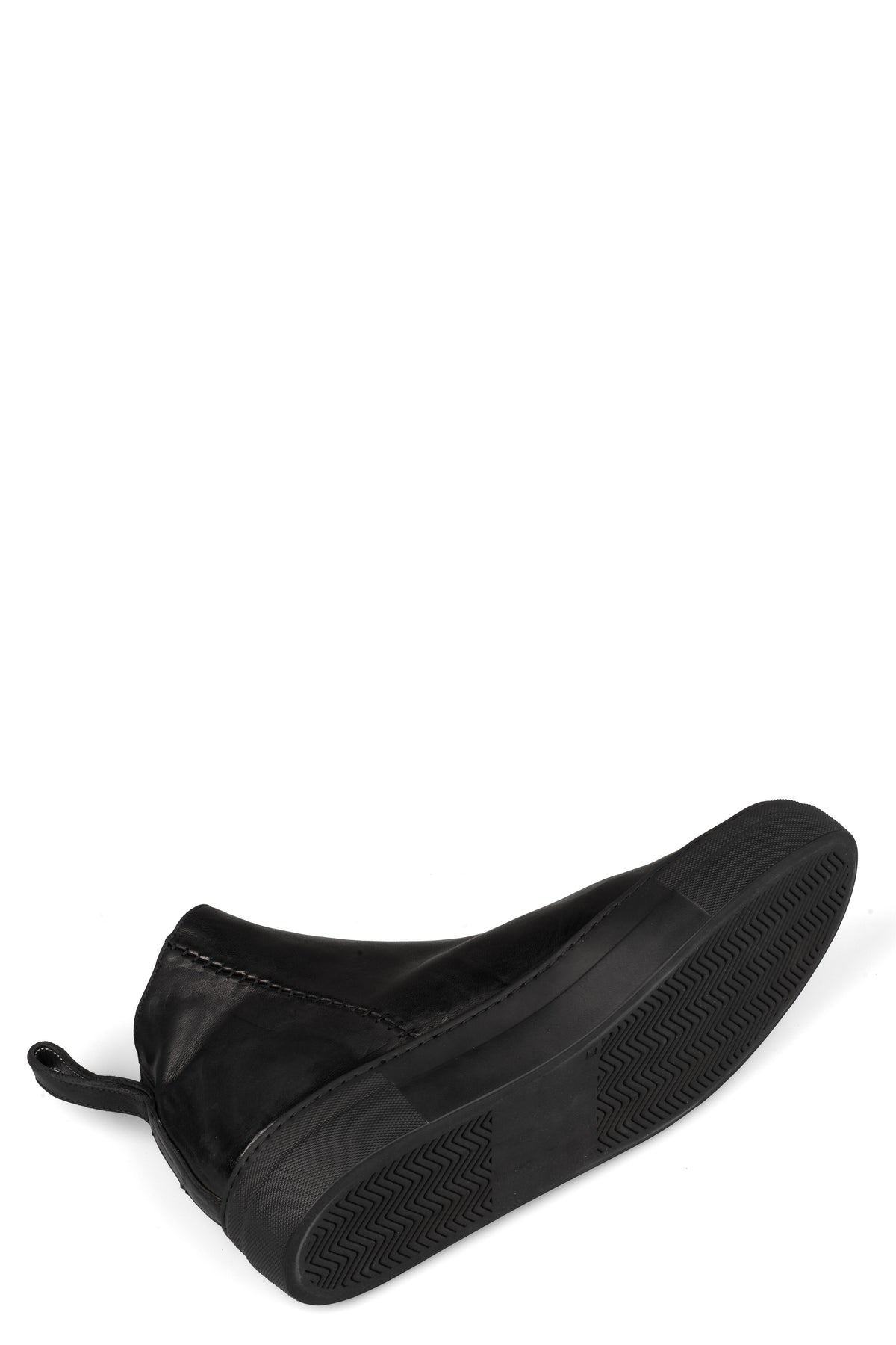 Incarnation | Low front zip leather sneakers, 11V-71167