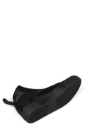 Low front zip leather sneakers
