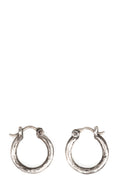 Oval silver earrings