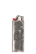 Silver lighter case 3 black diamonds