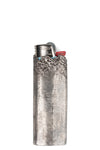 Textured silver lighter case