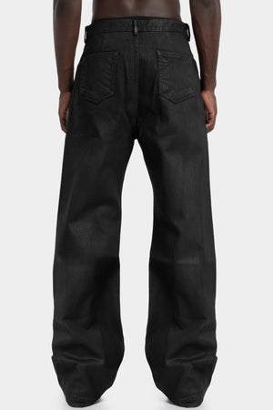 Rick Owens DRKSHDW | AW25 - Geth jeans, Black waxed | DU02E7351 BW