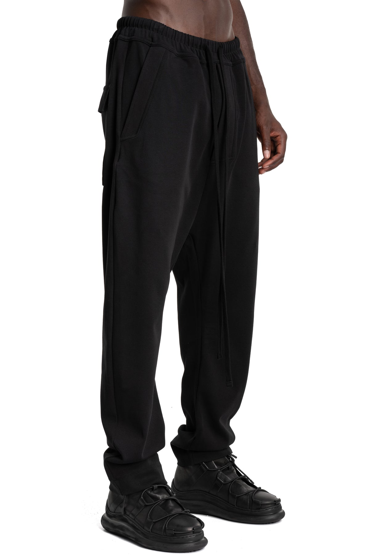 Thom Krom | AW26 - Low Crotch Trousers, Black MST526