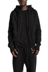 Hooded Zip Jacket, Black