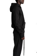 Hooded Zip Jacket, Black