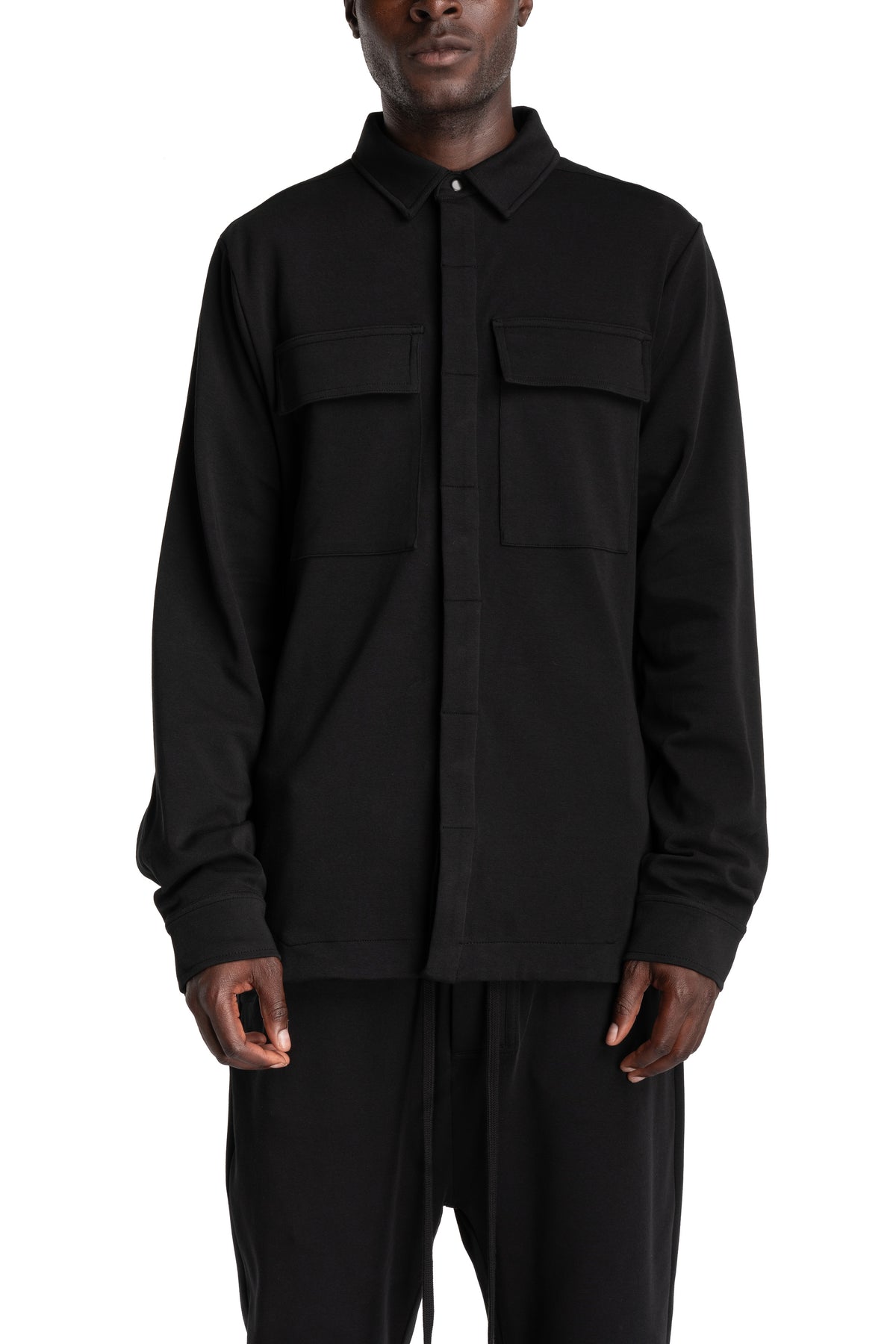 Thom Krom | AW26 - Jersey Shirt, Black MH183