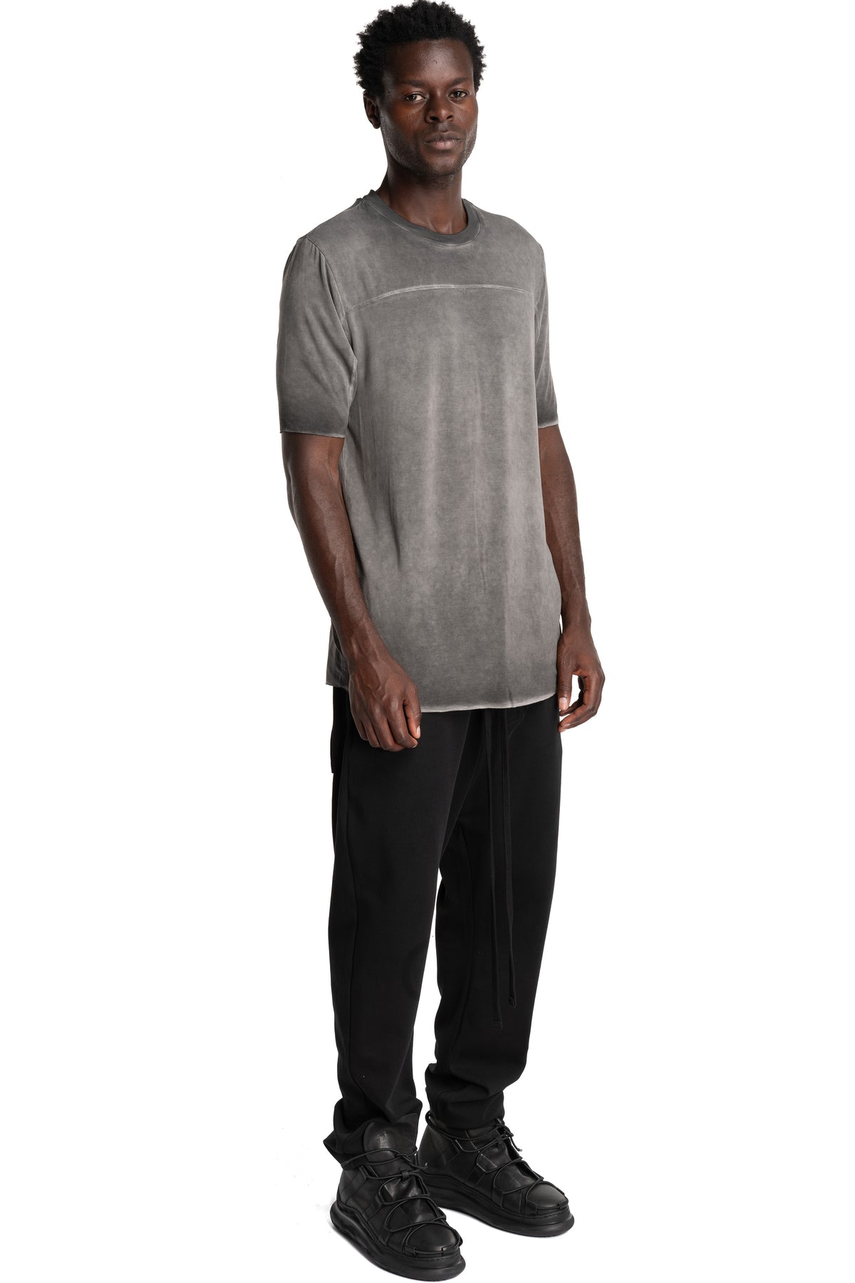 Thom Krom | AW26 - Basic T-Shirt, Cold Dye Grey MTS973