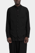 Gabardine wool vest