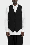 Gabardine wool vest