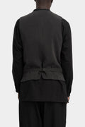 Y’s Yohji Yamamoto | Gabardine wool vest ML-V02-103