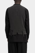 Y’s Yohji Yamamoto | Gabardine wool vest ML-V02-103