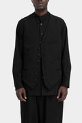 Gabardine wool vest