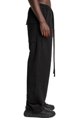 Thom Krom | AW26 - Wide Leg Jersey Trousers, Black MST540