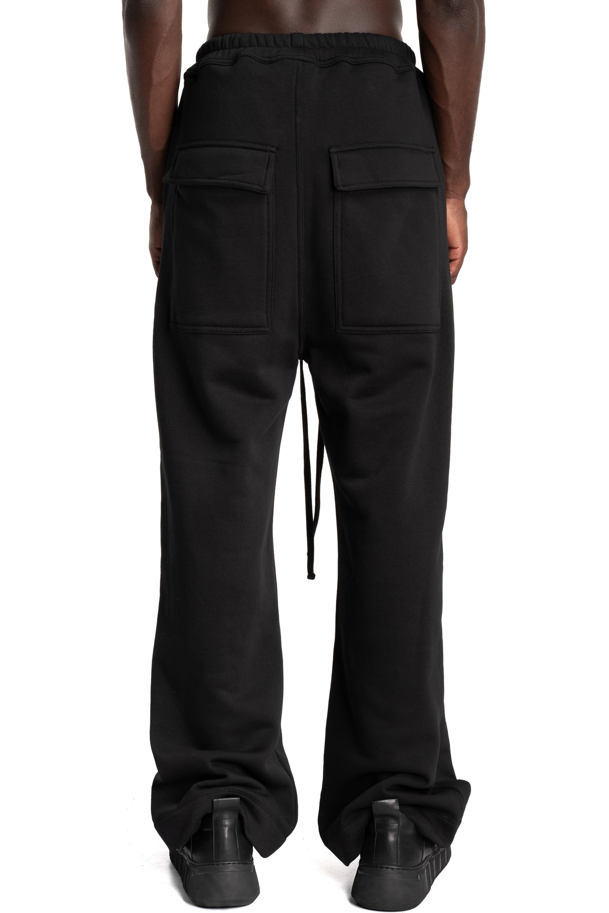 Thom Krom | AW26 - Wide Leg Jersey Trousers, Black MST540
