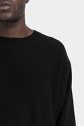 Y’s Yohji Yamamoto | AW25 - Patched wool knit pullover, ML-K44-191