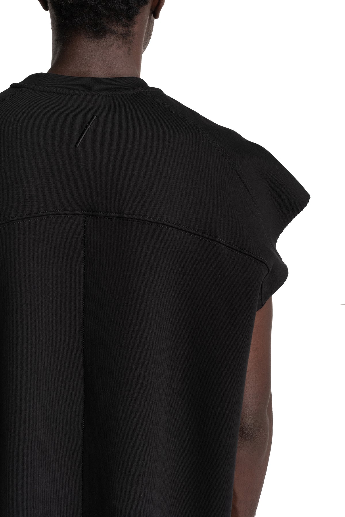 Thom Krom | AW26 - Round Neck Sweat Top, Black MS197
