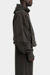Andrea Ya'aqov | AW25 - Oversized hood sweater, Smoke brown 25MFED63