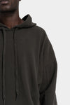 Andrea Ya'aqov | AW25 - Oversized hood sweater, Smoke brown 25MFED63