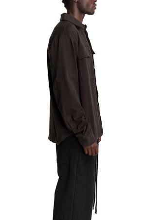 Thom Krom | AW26 - Jersey Shirt, Cold Brown MH183