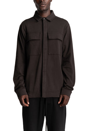 Thom Krom | AW26 - Jersey Shirt, Cold Brown MH183