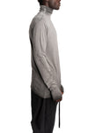 Roll Neck Longsleeve, Cold Dye Grey