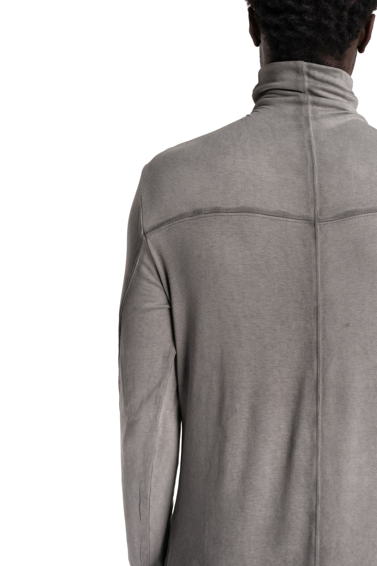 Thom Krom | AW26 - Roll Neck Longsleeve, Cold Dye Grey MTS1003