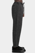 Andrea Ya'aqov | AW25 - Raw wool blend pants, Grey 25MSAP46