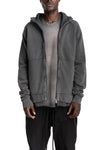 Hooded Zip Jacket, Dark Used Grey