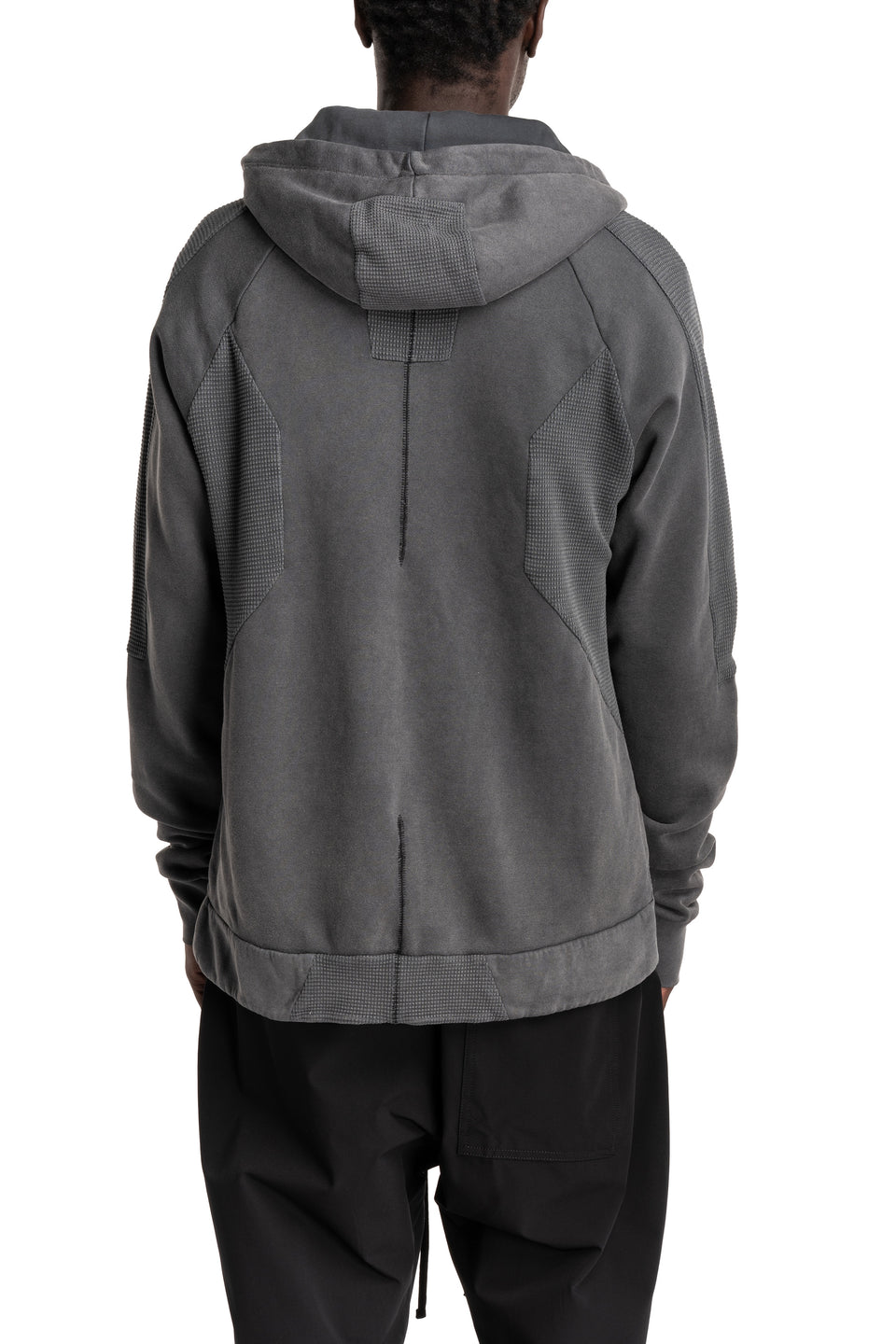 Hooded Zip Jacket, Dark Used Grey
