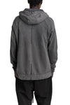 Hooded Zip Jacket, Dark Used Grey