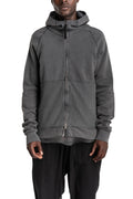 Hooded Zip Jacket, Dark Used Grey