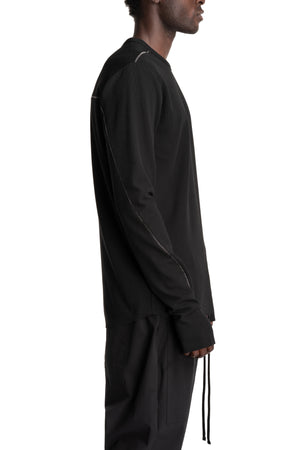Thom Krom | AW26 - Longsleeve Shirt, Black MTS1001