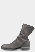Back zip mid-top leather boots | 988ZX