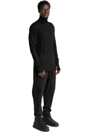 Thom Krom | AW26 - Roll Neck Longsleeve, Black MTS1003